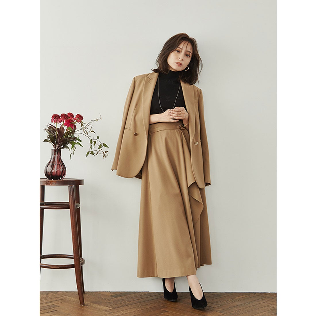 アニュアンス anuans ダブルジャケット （NAVY） -靴＆ファッション