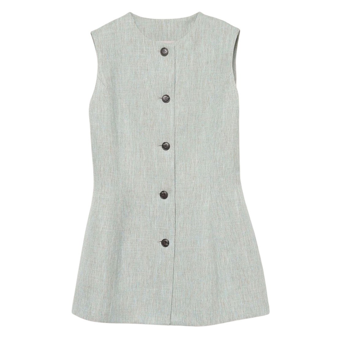 アニュアンス anuans フロントボタンペプラムブラウス （MINT） -靴