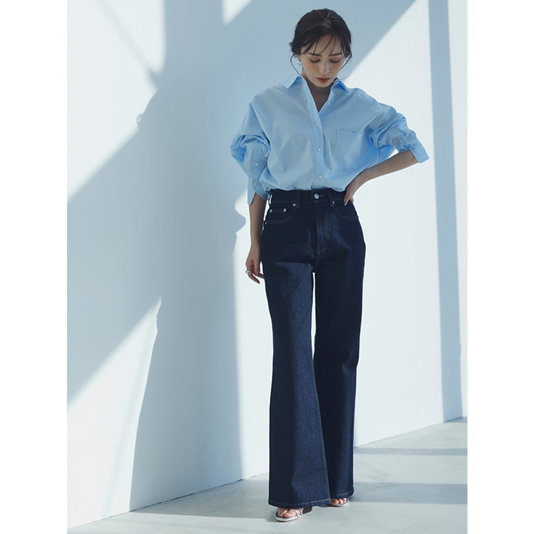 アニュアンス anuans Wide leg denim （INDIGO） - ファッション通販