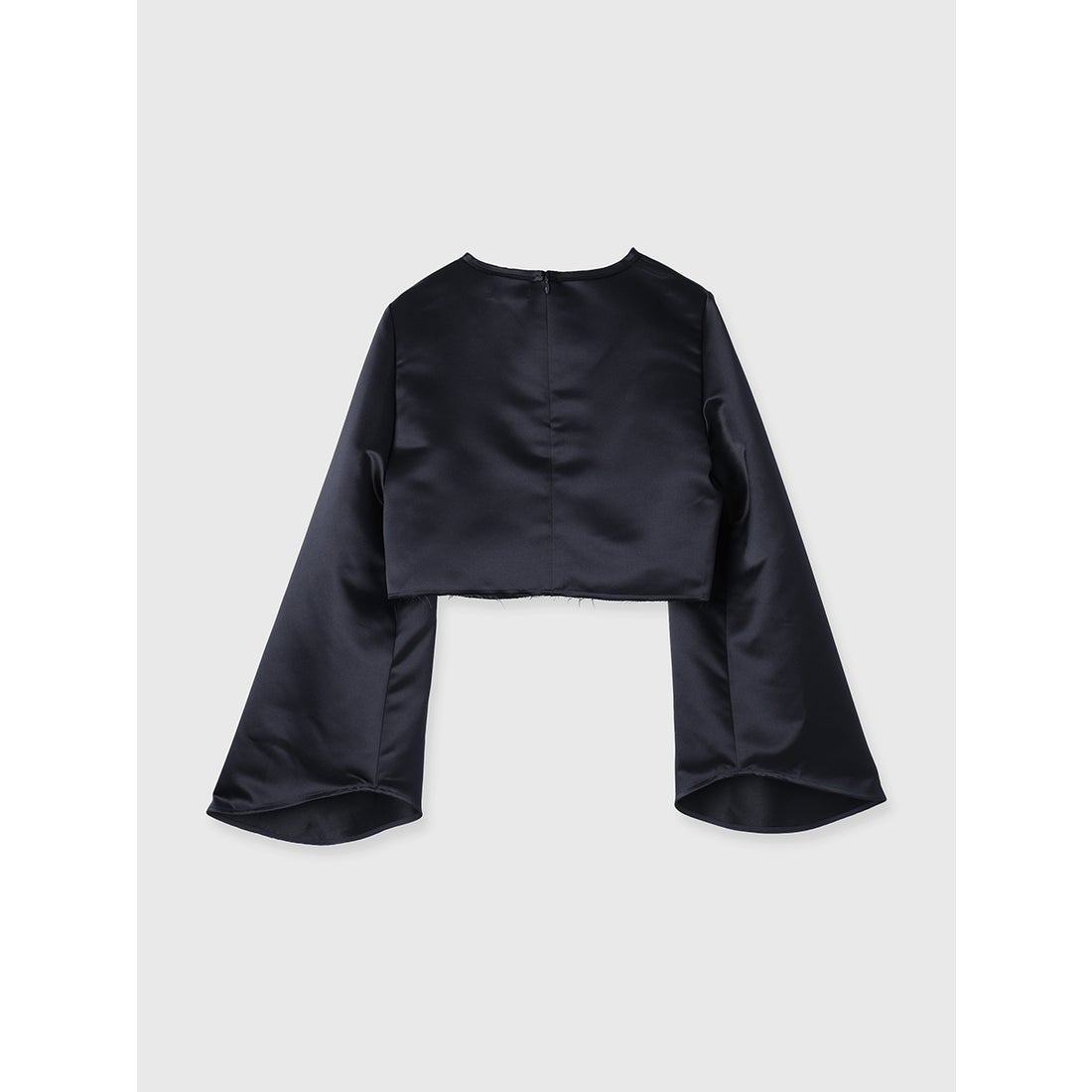 アニュアンス anuans ラスターサテンフレアスリーブブラウス （IVORY