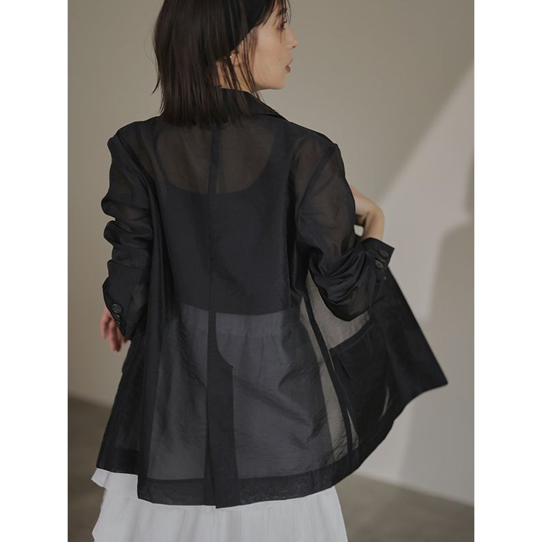 アニュアンス anuans イレギュラーティアードボリュームスカート