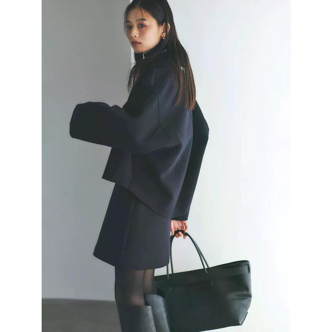 アニュアンス anuans リバーウールミニスカート （CAMEL） -靴