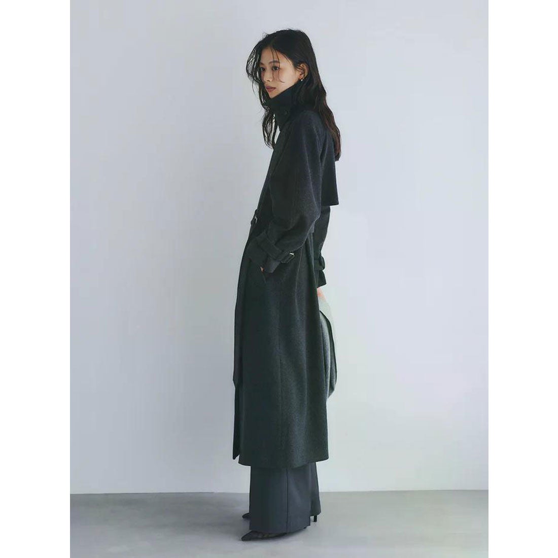 アニュアンス anuans ウールトレンチコート （CAMEL） - ファッション