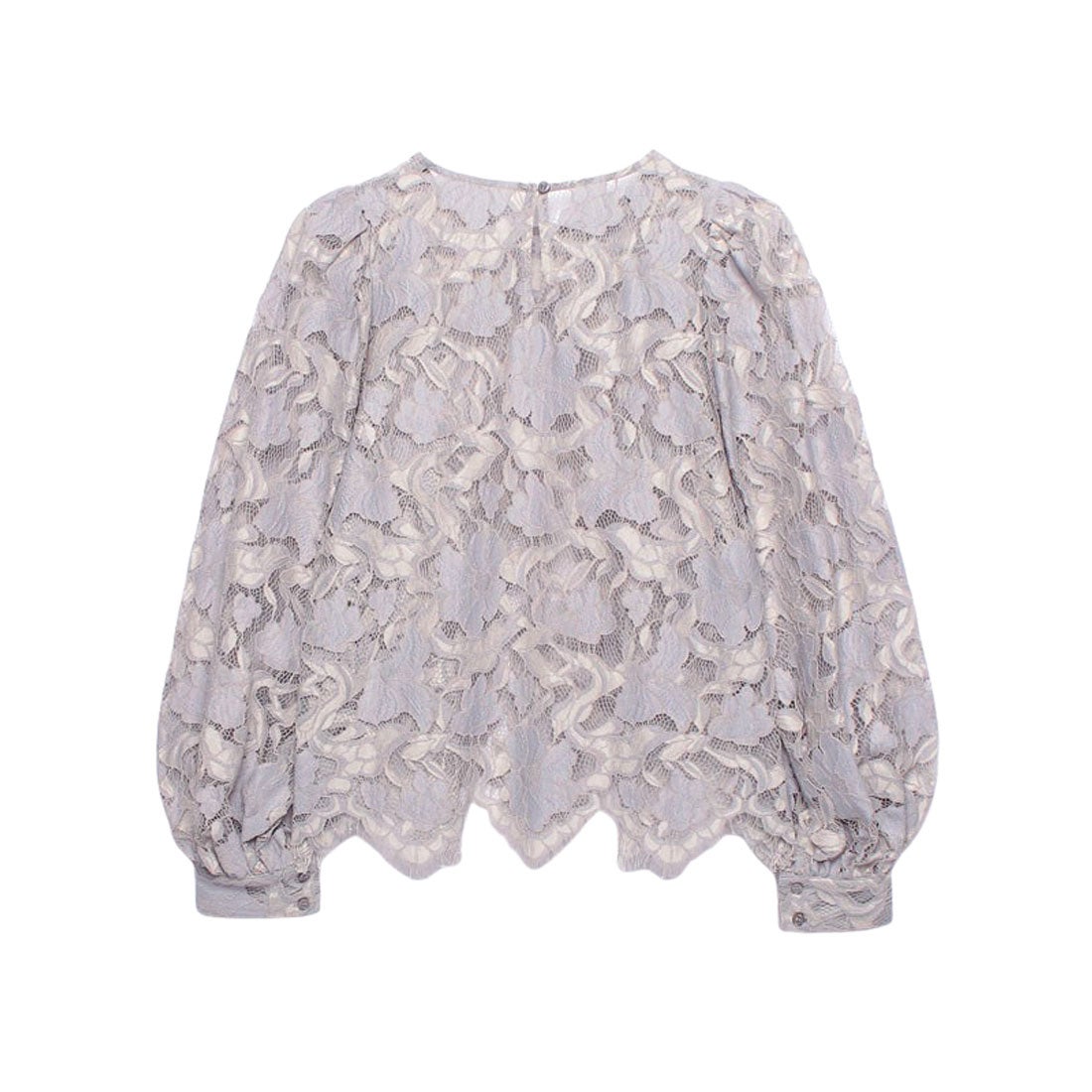 アニュアンス anuans コードレースブラウス （SAX） -靴＆ファッション