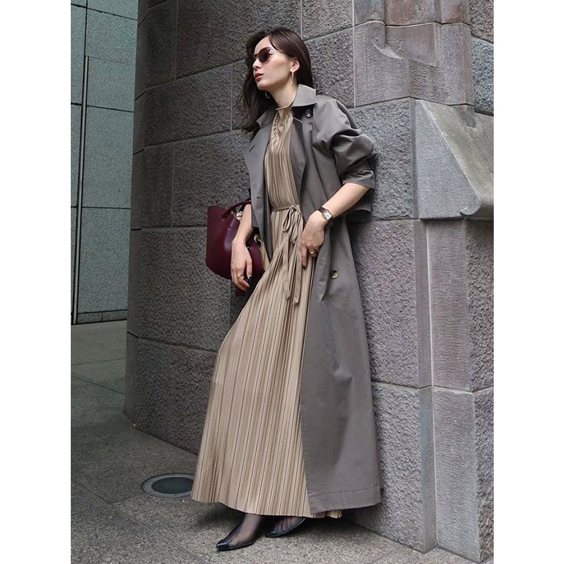 アニュアンス anuans 3wayトレンチコート （CHARCOALGREY