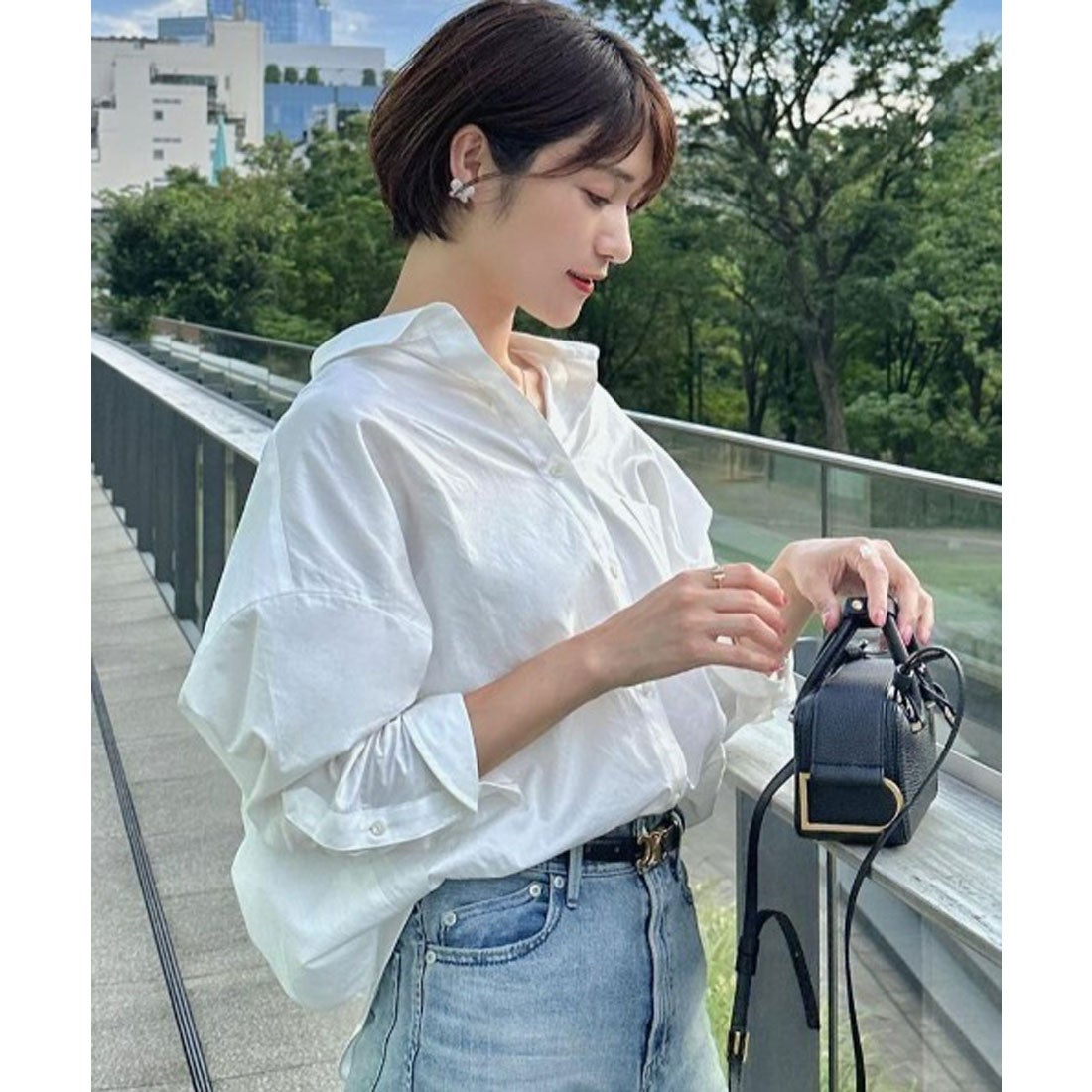 アニュアンス anuans スタンダードシャツ （WHITE） -ファッション通販