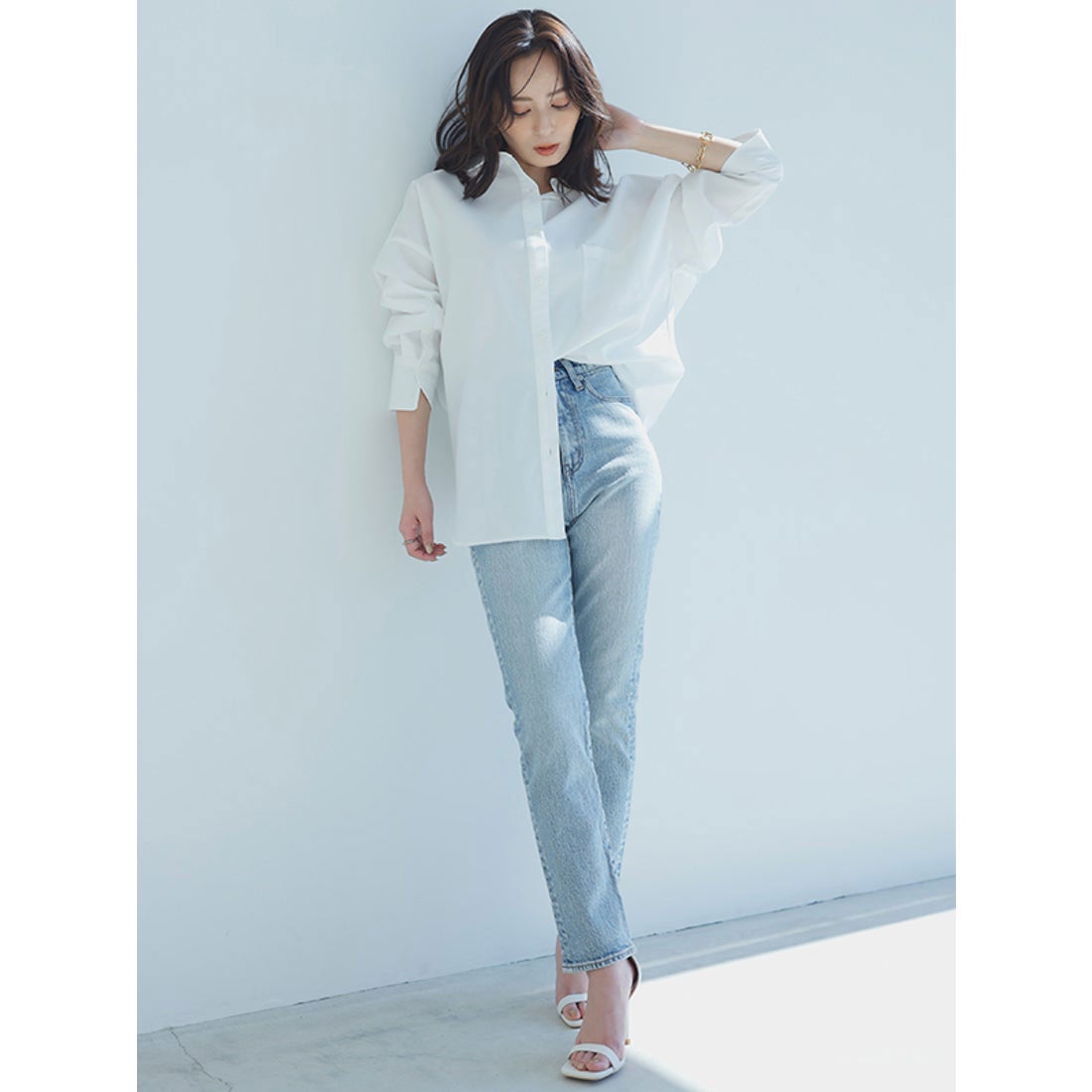 アニュアンス anuans 【25AW】スタンダードシャツ （SAX