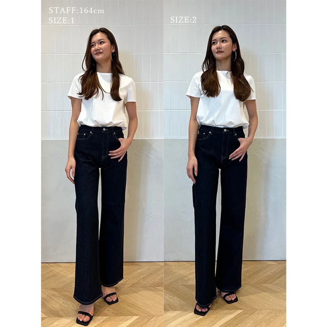 アニュアンス anuans Wide leg denim （LIGHT BLUE） -靴