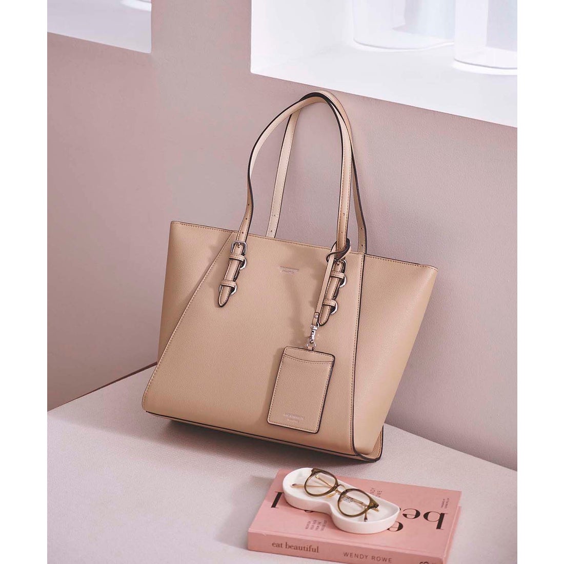 アンドシュエット & chouette ベーシックA4トートバッグ (ベージュ