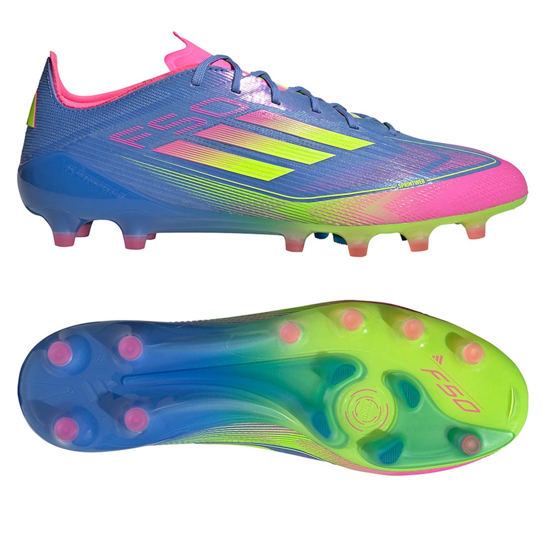 adidas アディダス F50 ELITE AG(ブルー×イエロー×ピンク) NJV58