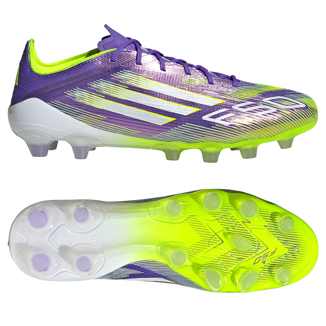 adidas アディダス F50 ELITE HG/AG JAPAN(パープル×ホワイト×イエロー