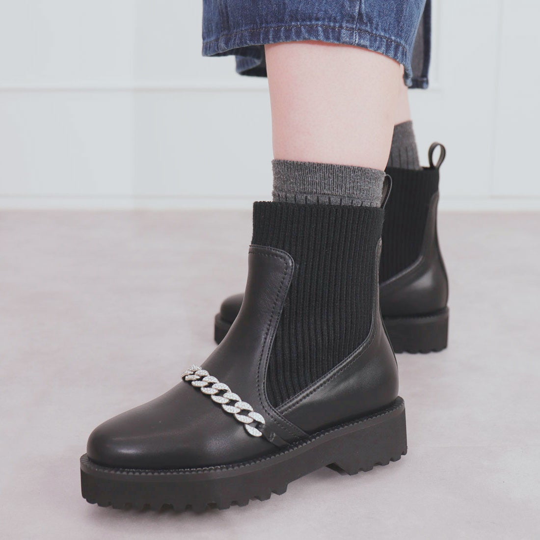 アルテミス バイ ダイアナ artemis by DIANA ビジューチェーン付き