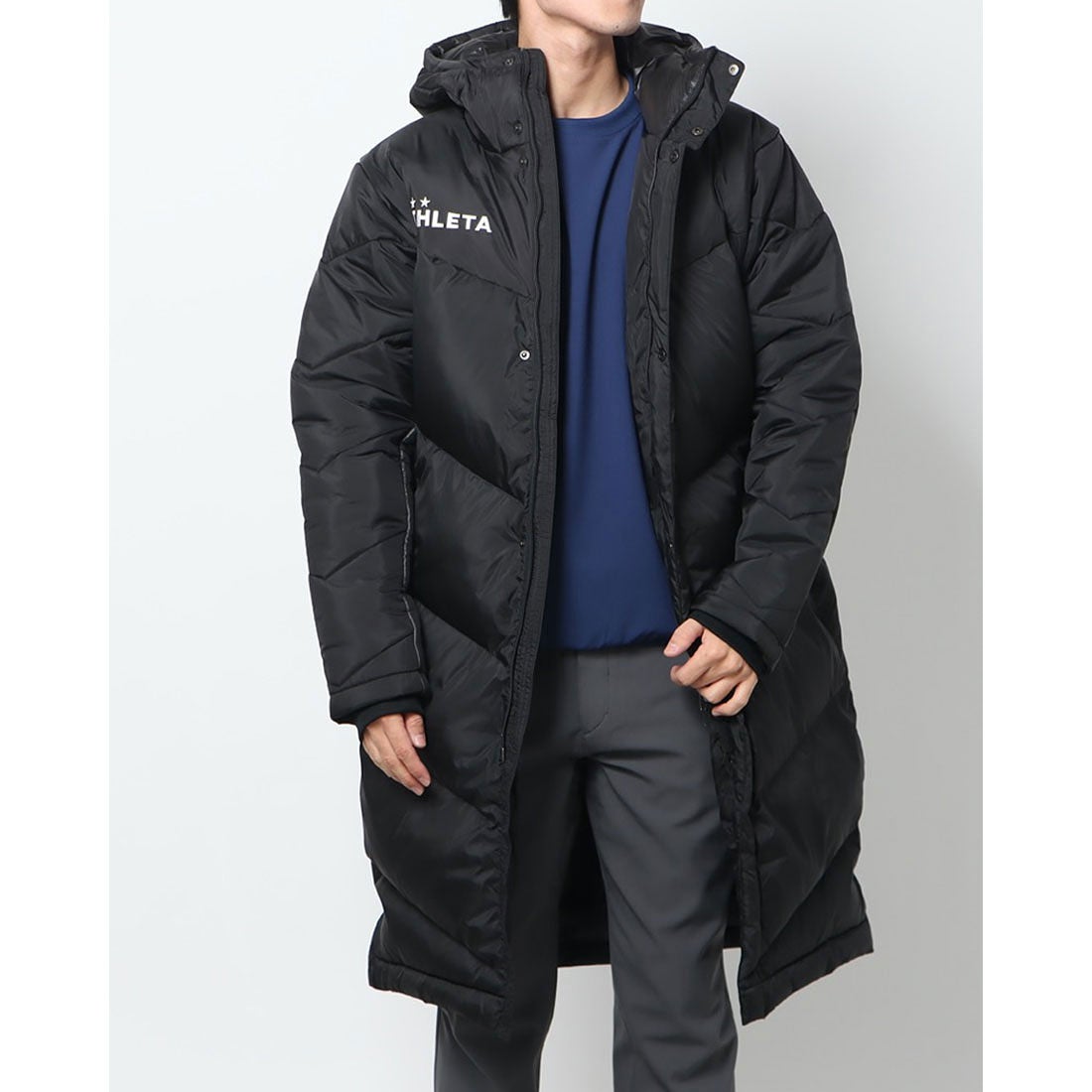 アスレタ ATHLETA メンズ ベンチコート ベンチコート 04145 （ブラック