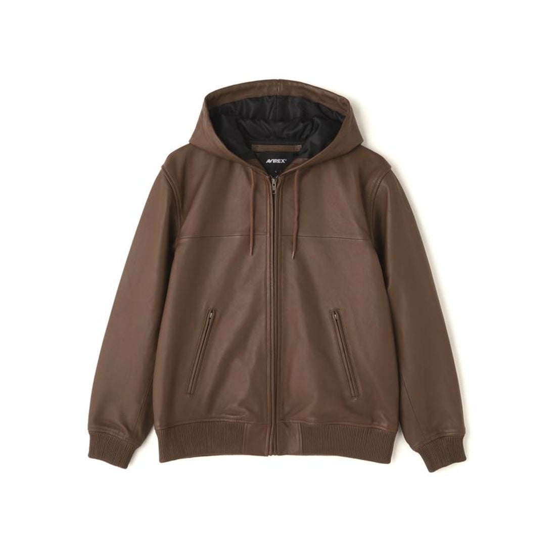 アヴィレックス AVIREX 《WEB&DEPOT限定》LEATHER HOODIE/レザーフード