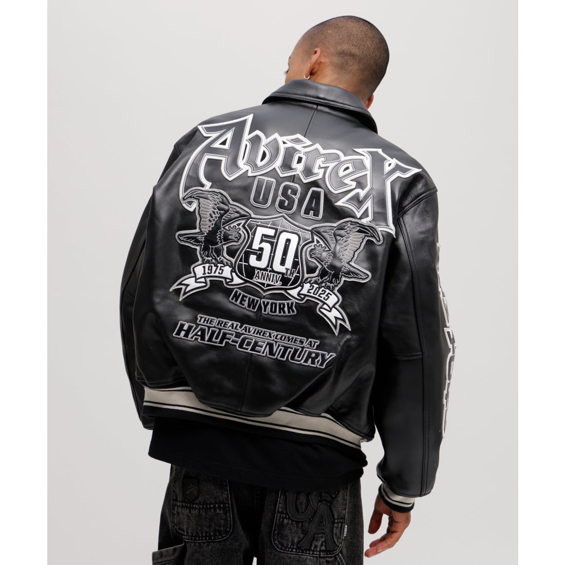 アヴィレックス AVIREX 《50th Anniversary》GRAPHIC VARSITY LEATHER