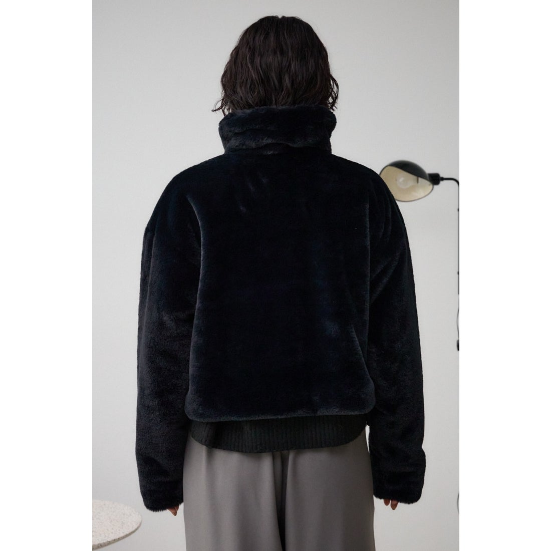 AZUL BY MOUSSY ファーショートコート BLK -ファッション通販 FASHION