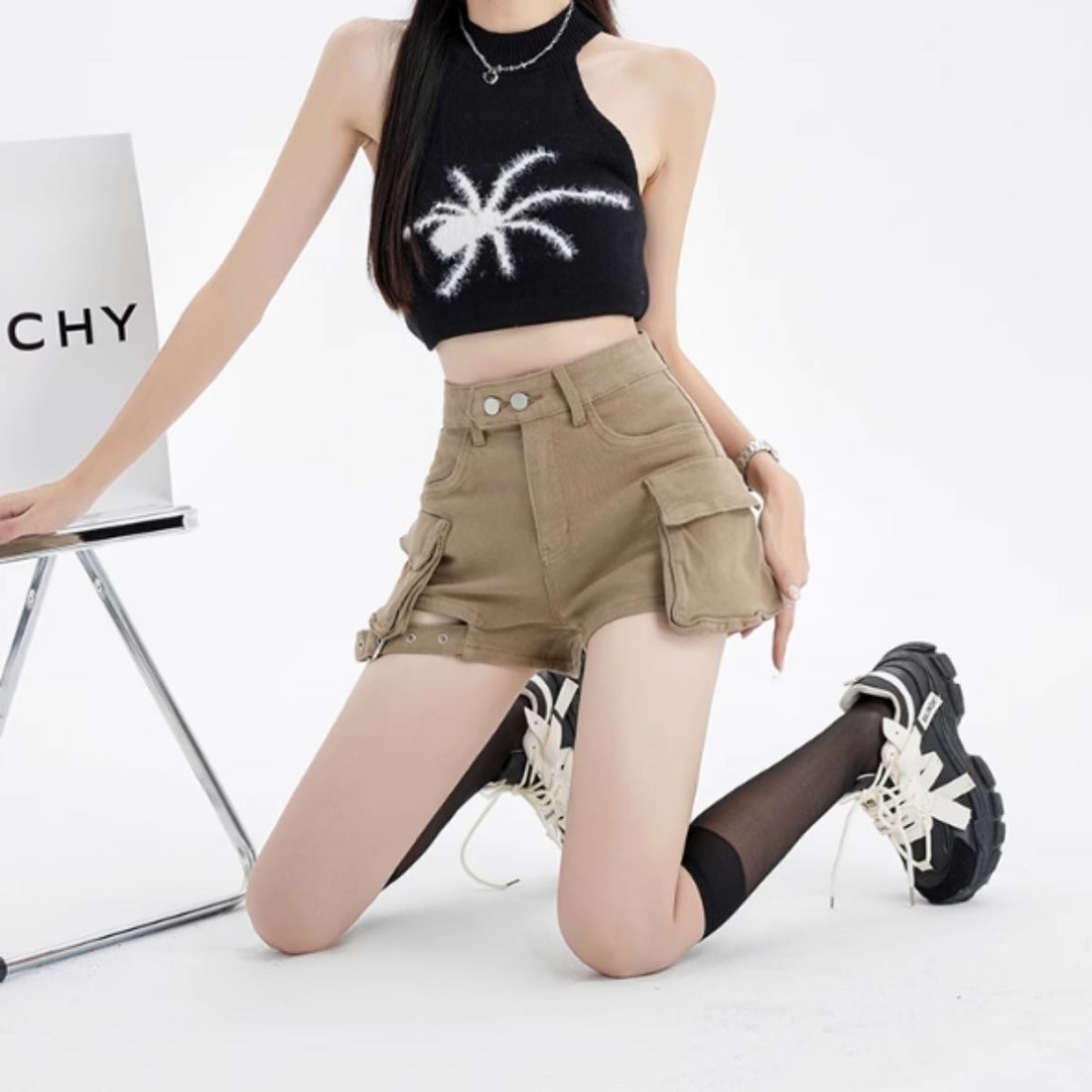 ベルシー Belle Cie ショートパンツ ショーパン カーゴ ミリタリー