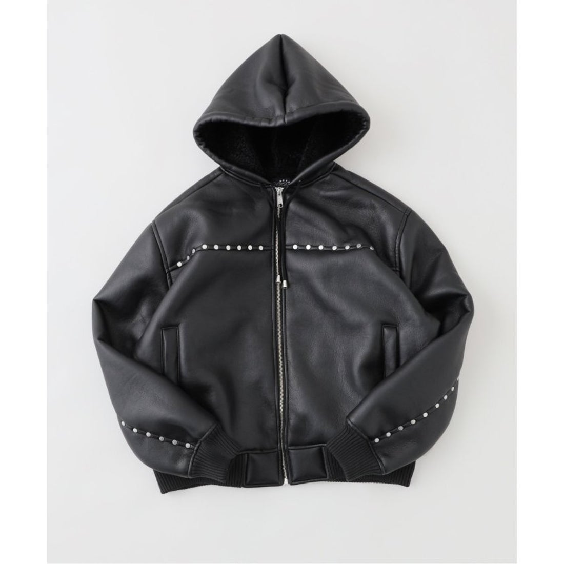 パルプ PULP 【AFB / エーエフビー】STUDDED HOODED BOMBER JACKET