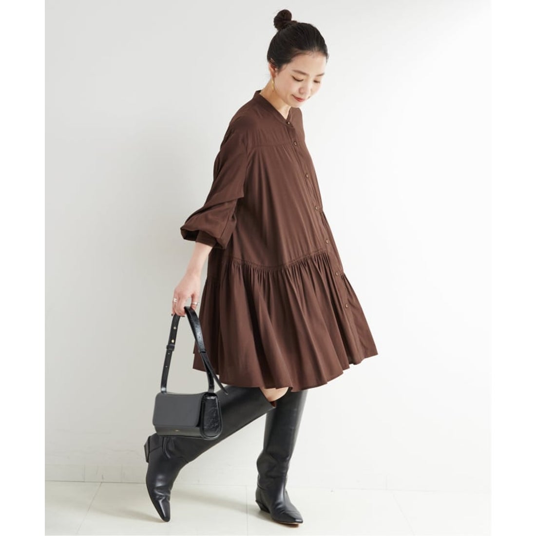 ベーセーストック B.C STOCK 手洗い可 / ティアードミニワンピース