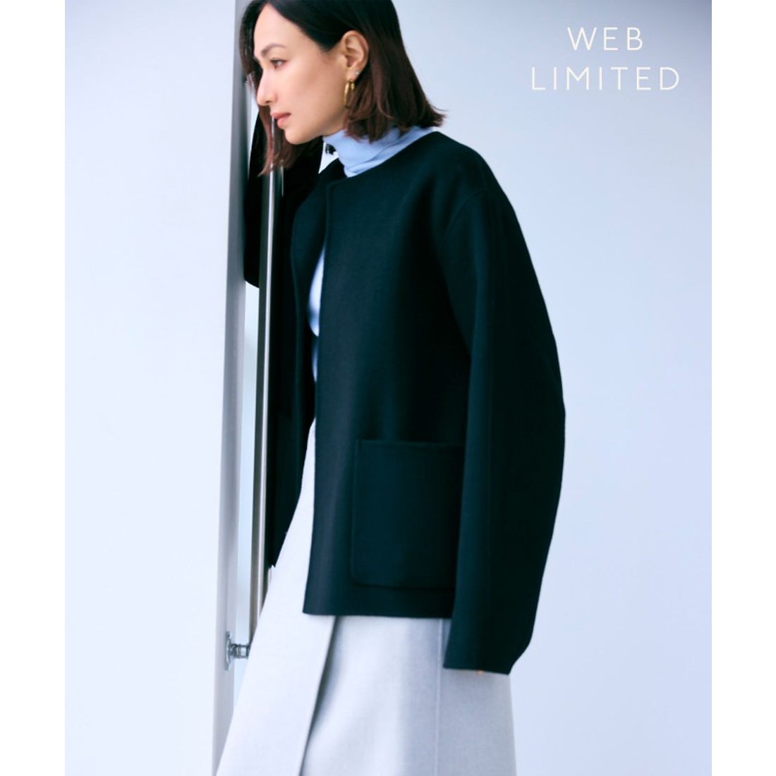 ベイジ, BEIGE, 【WEB限定】VERDUN / ウールリバーショートコート