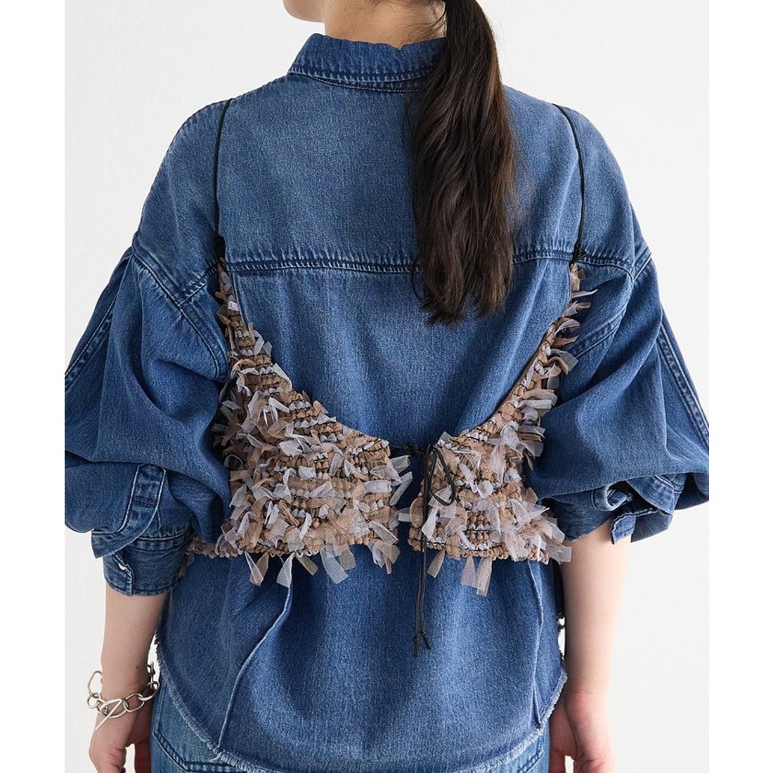 ビアズリー BEARDSLEY 《FRIPIER》カットオフデニムシャツ （indigo