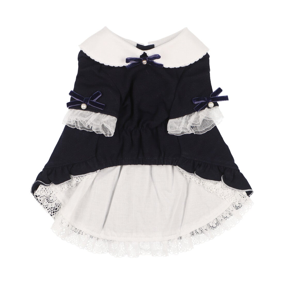 バーディ BIRDIE Luxe birdie ロマンヌワンピース M ネイビー【返品