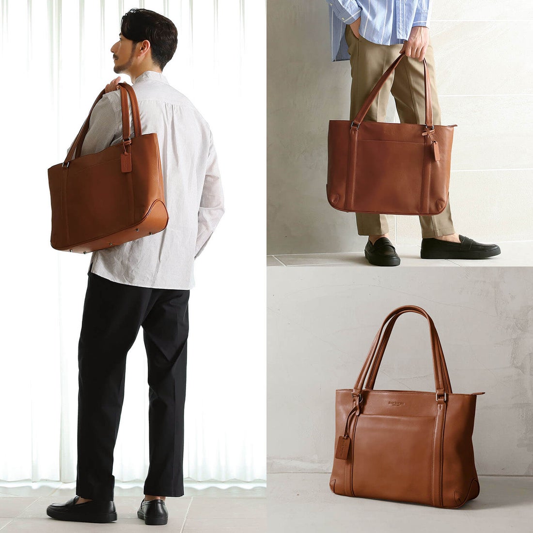 本革 トートバッグ / Bijito - ビジト -（ダークネイビー） -BLUE