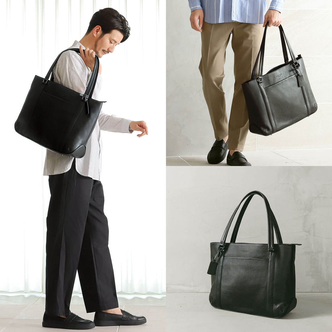 本革 トートバッグ / Bijito - ビジト -（ダークネイビー） -BLUE