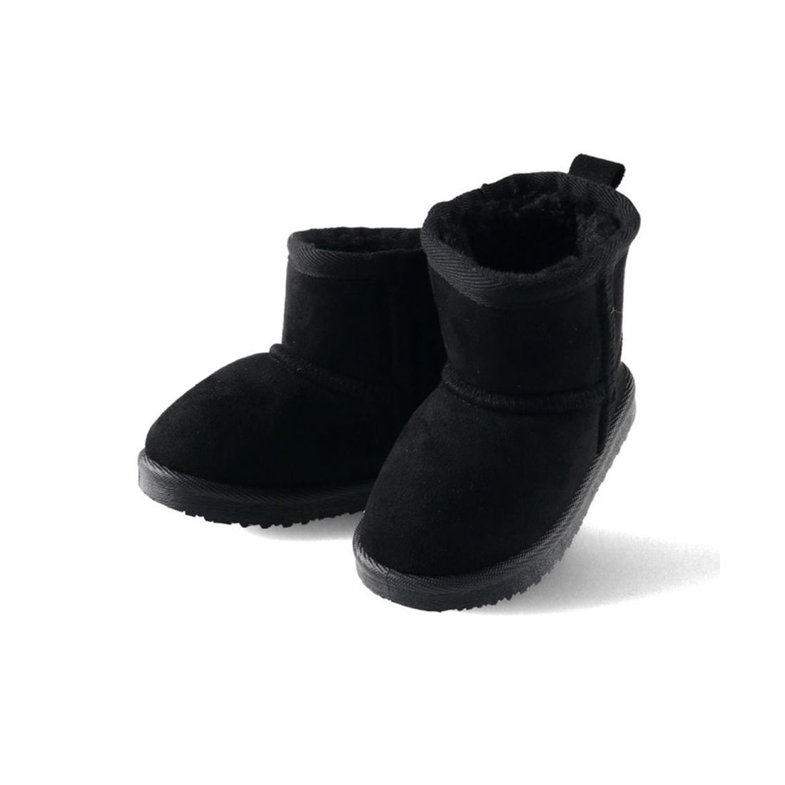 ブランシェス branshes フェイクムートンブーツ （ブラック