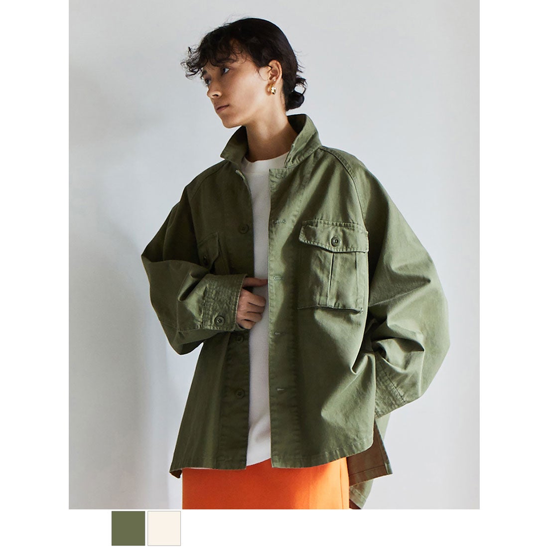 ブラウンアンドストリート Brown&Street オーバーサイズミリタリー