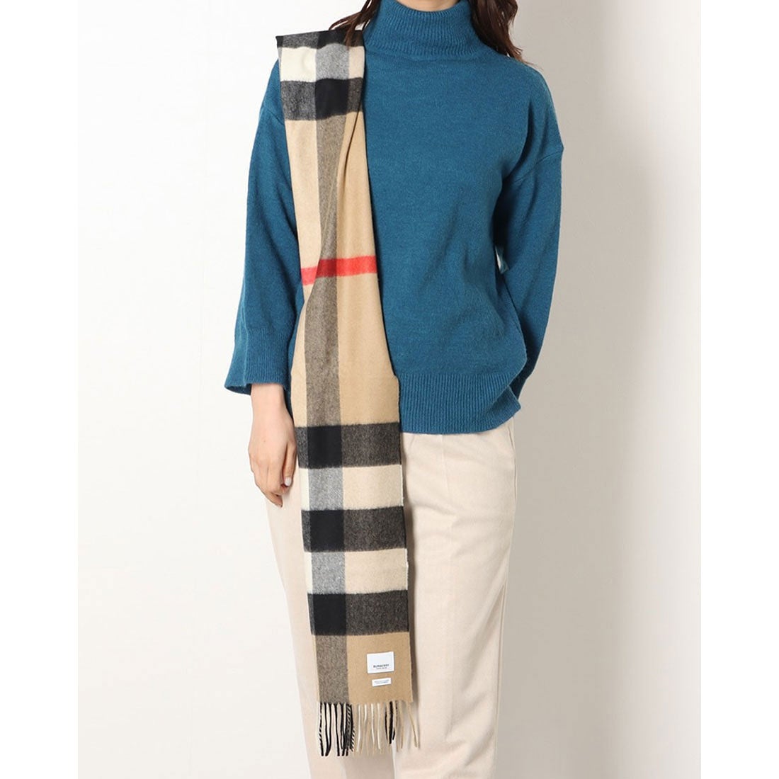 バーバリー BURBERRY カシミヤ ビッグチェックマフラー （ARCHIVE