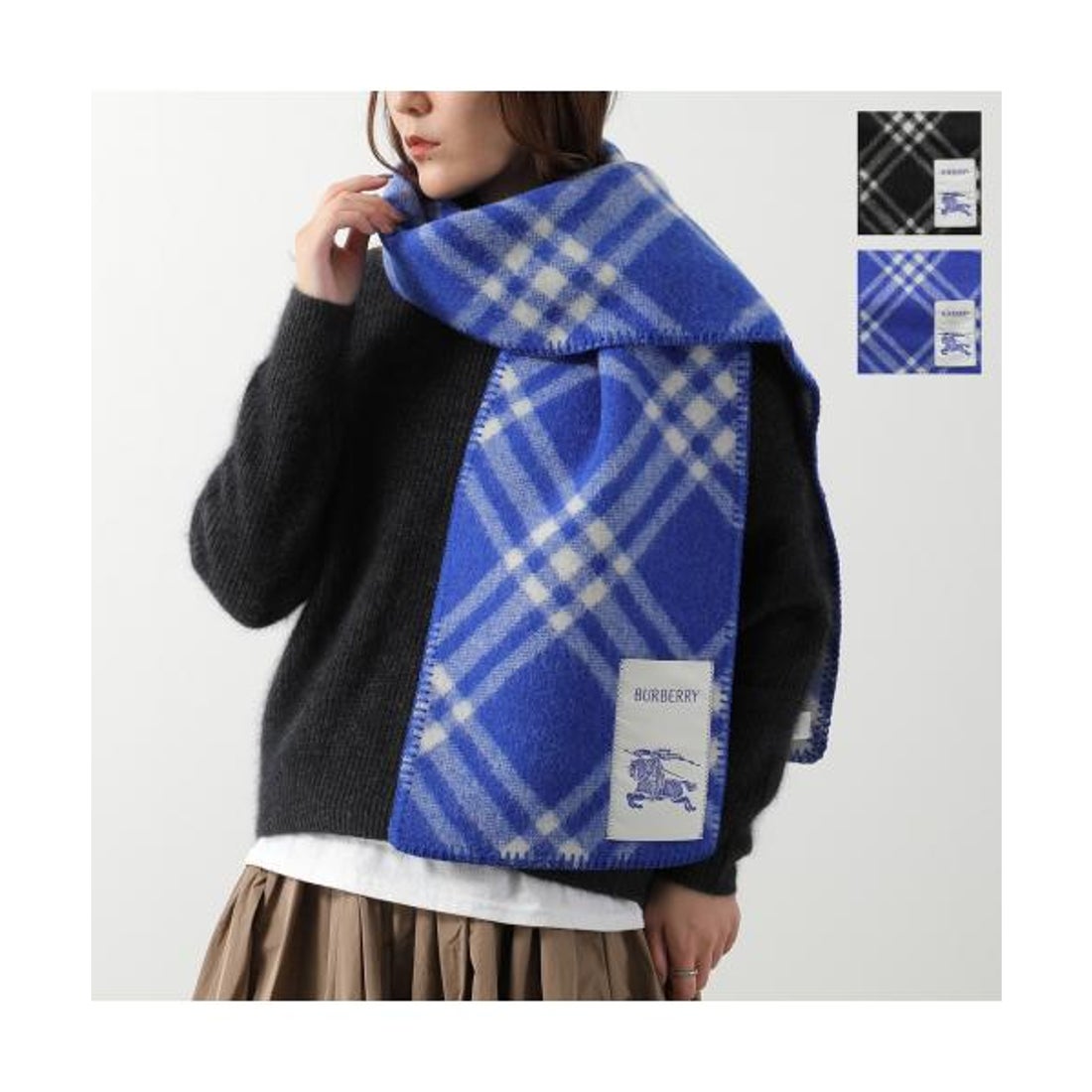 バーバリー BURBERRY BURBERRY マフラー MU TRI BAR CHK WO SCF