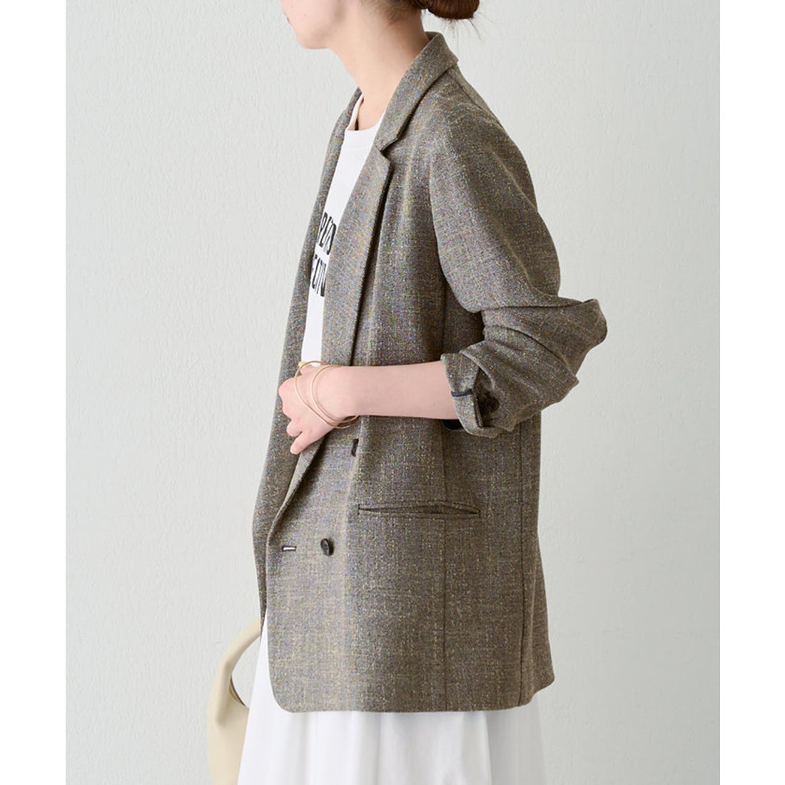 ガリャルダガランテ GALLARDAGALANTE ツイードジャケット （beige