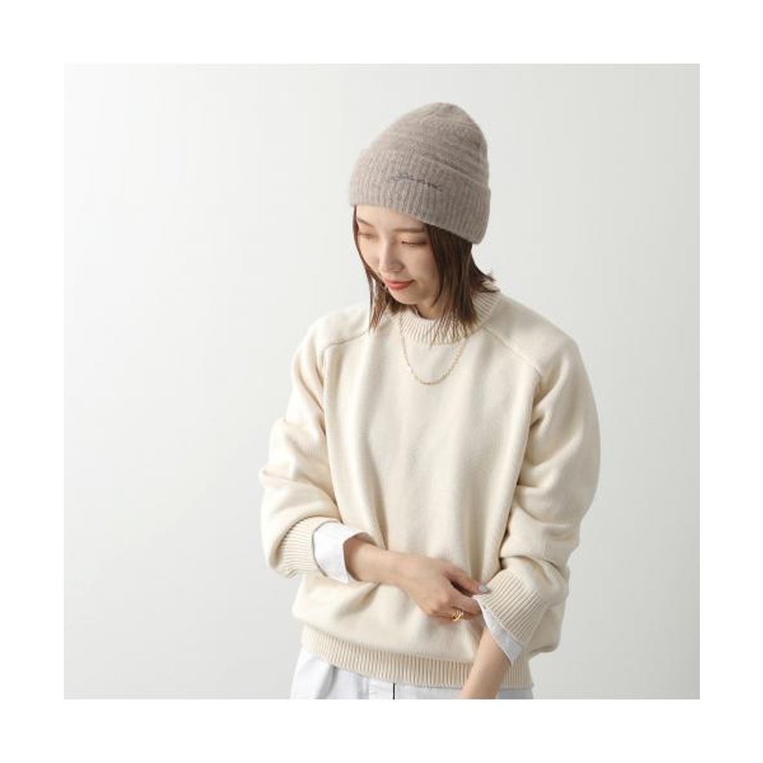 ガニー GANNI GANNI ニット帽 Soft Wool Beanie ビーニー （A6063-073