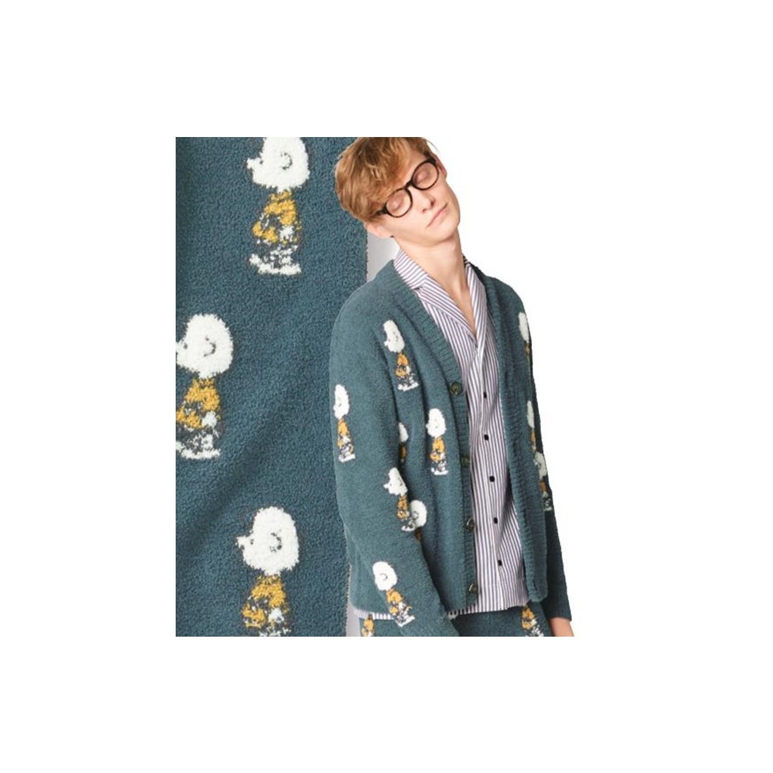 ジェラートピケ gelato pique 【HOMME】SNOOPY JQDカーディガン