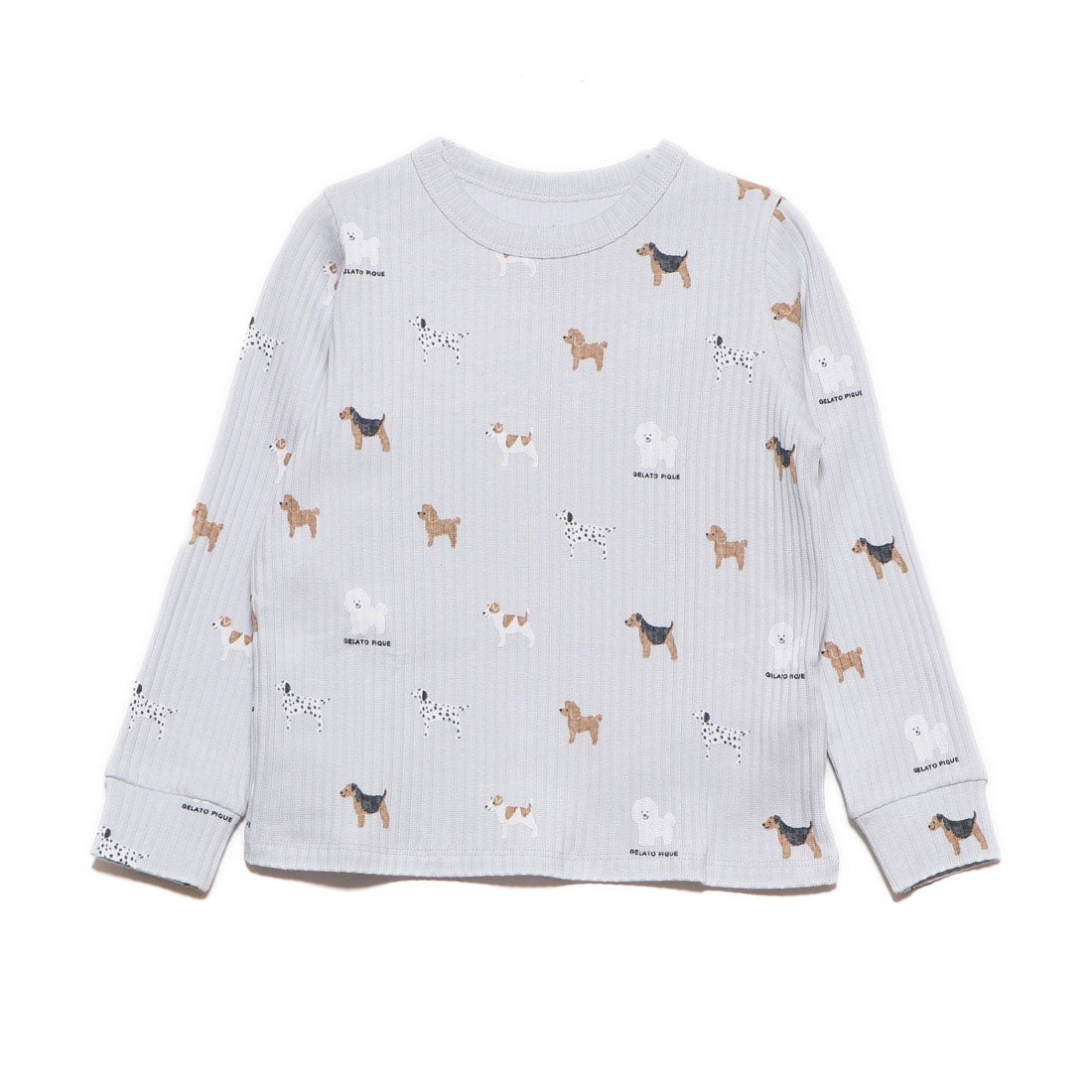 ジェラートピケ gelato pique DOG柄kidsプルオーバー （ブルー） -靴