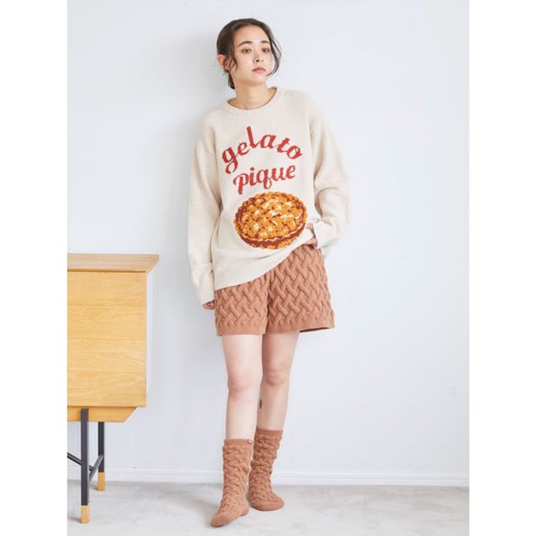 ジェラートピケ gelato pique スフレPIEショートパンツ （BRW） -靴