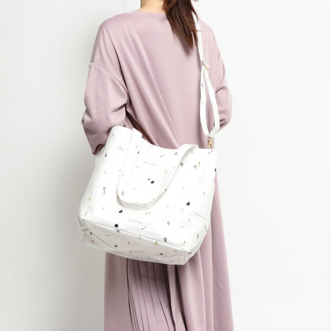 ジェラートピケ gelato pique フルーツ柄ママバッグ （ピンク） -靴