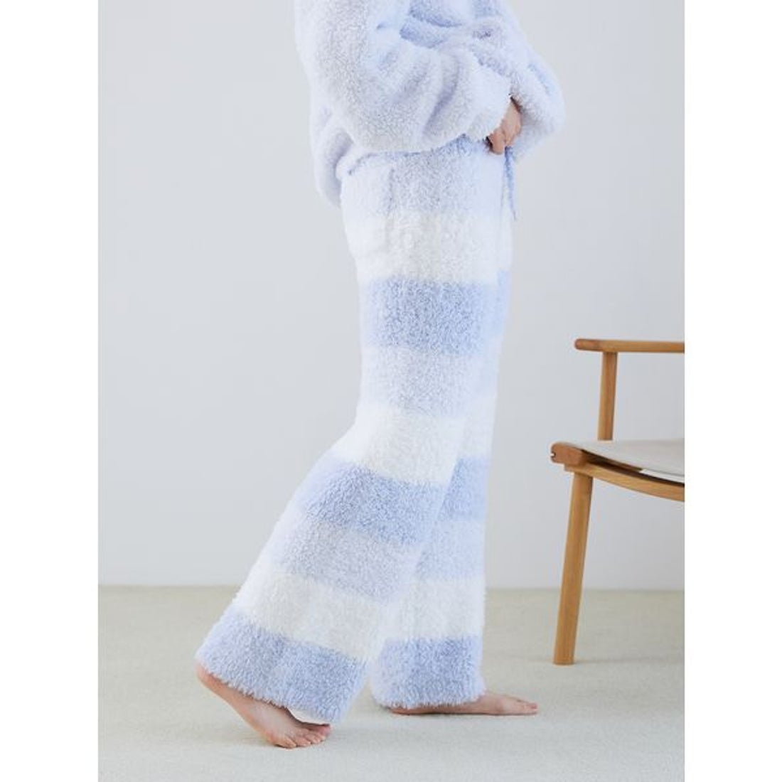 ジェラートピケ gelato pique ジェラート3ボーダーロングパンツ （BLU