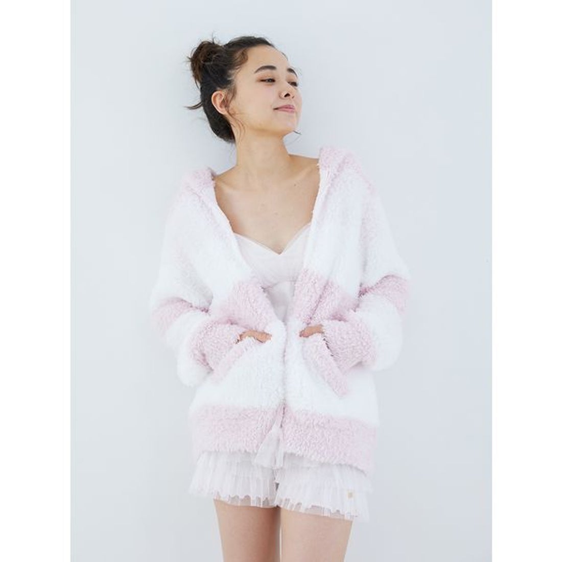 ジェラートピケ gelato pique ジェラート3ボーダーパーカ （PNK） -靴