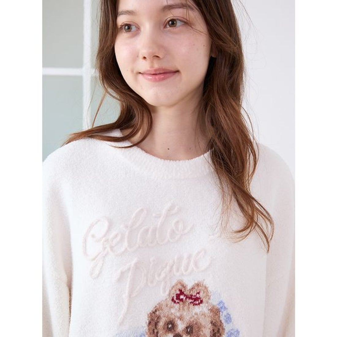 ジェラートピケ gelato pique シーズ―ジャガードワンピーズ （BLU