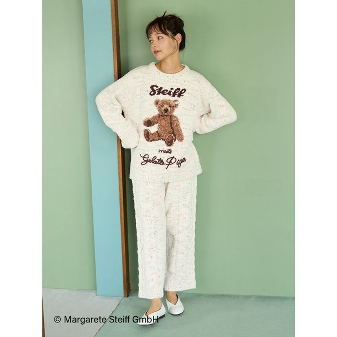 ジェラートピケ gelato pique 【Steiff】パウダーネップジャガードプル