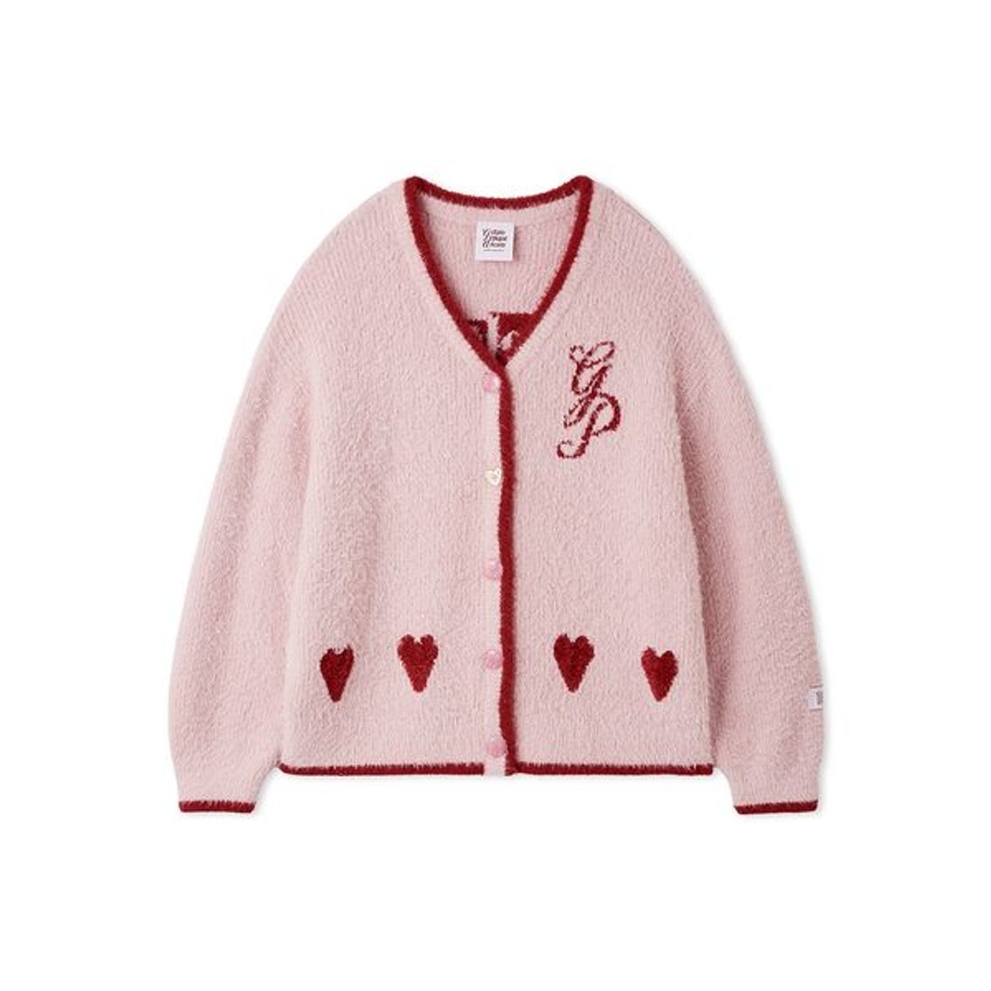 ジェラートピケ gelato pique ラメフェザーカーディガン （PNK） -靴