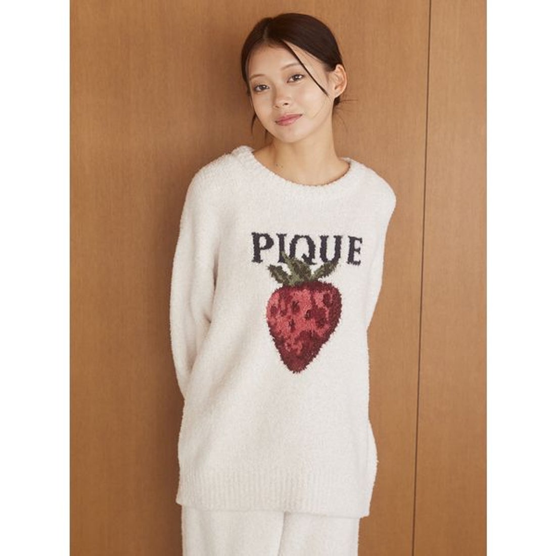 ジェラートピケ gelato pique メランジストロベリージャガードプル