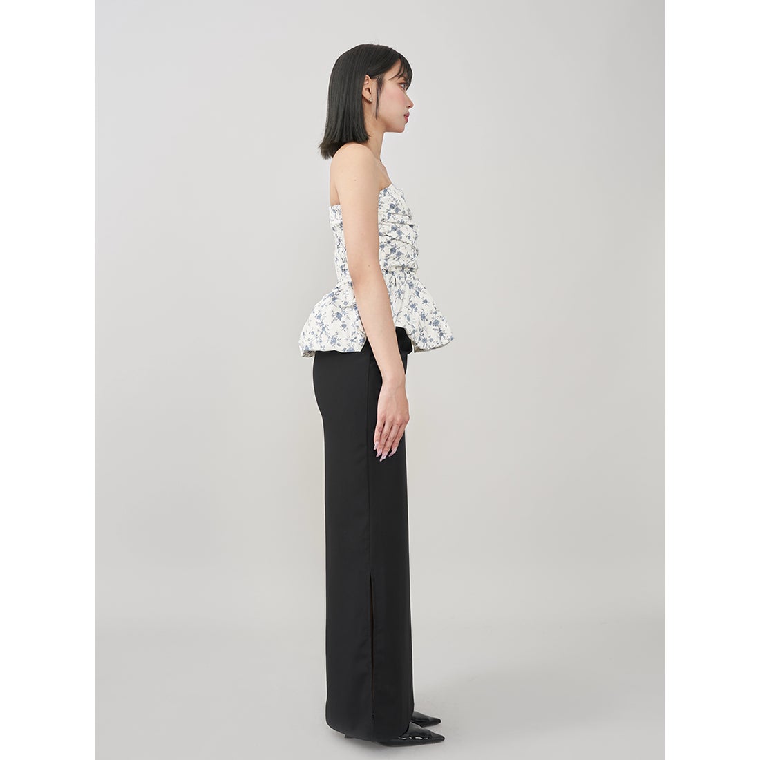 ダーリッチ Darich フラワーバルーンベアトップ （ホワイト