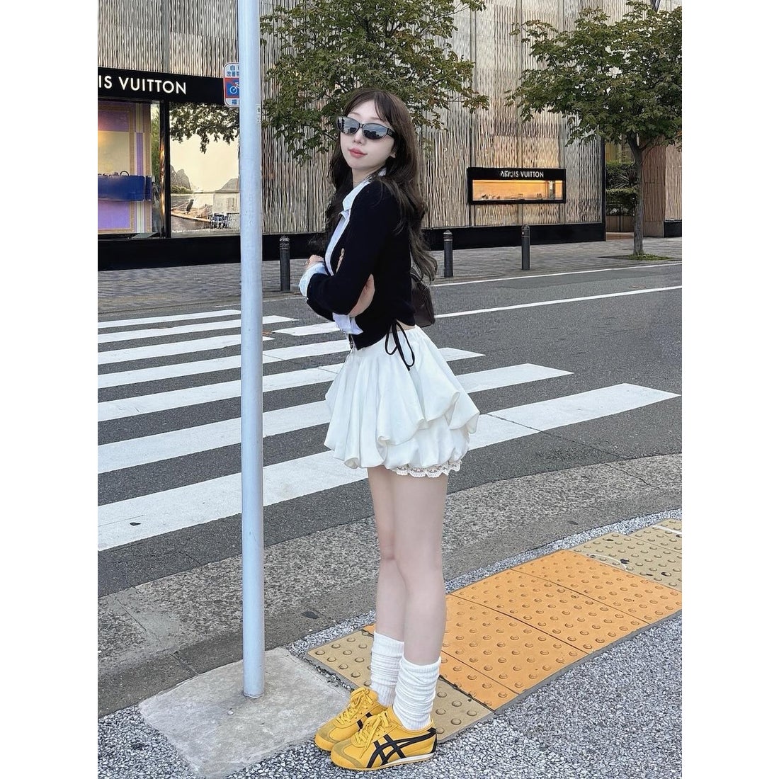 ダーリッチ Darich ボリュームバルーンミニスカート （ホワイト