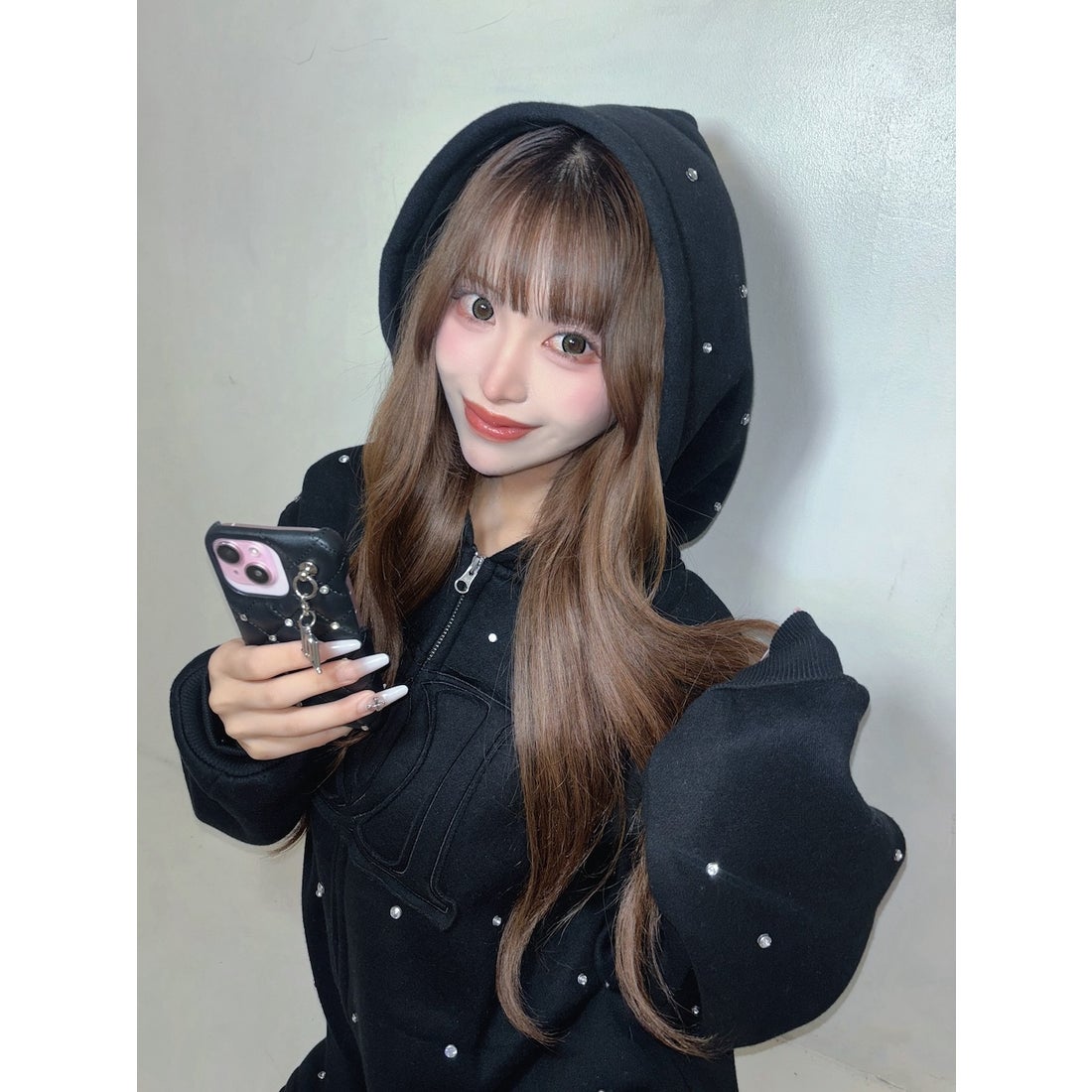 ダーリッチ Darich DDロゴビジュージップパーカー （ブラック