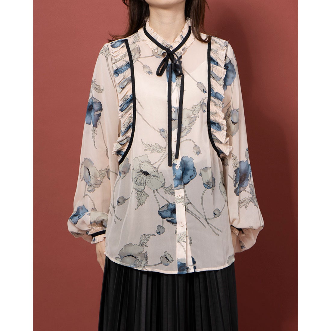 DOUBLE STANDARD CLOTHING 【Sov.】ポリエステルシフォンJeana