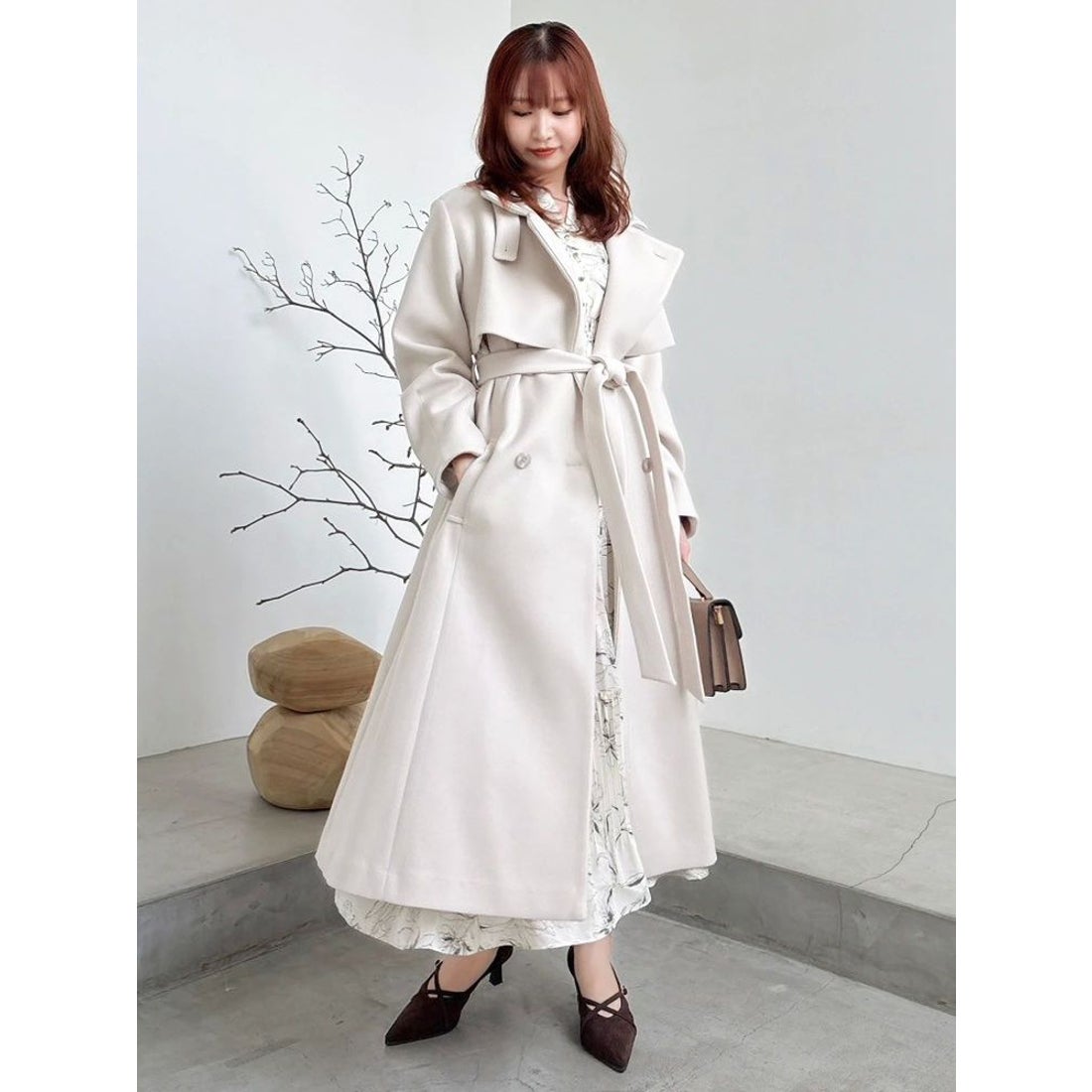 ダズリン dazzlin 2WAYカラーレディコート （ピンク） -ファッション