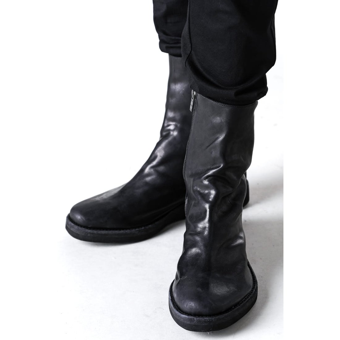 DEVOA incarnation × DEVOA Boots Horse Leather Garment Dyed （BLACK